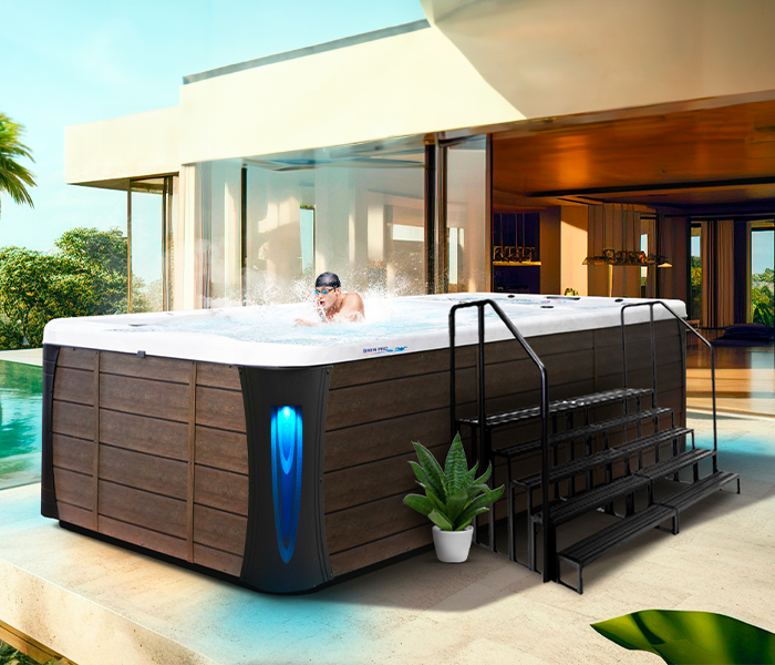 Calspas hot tub being used in a family setting - Hurst
