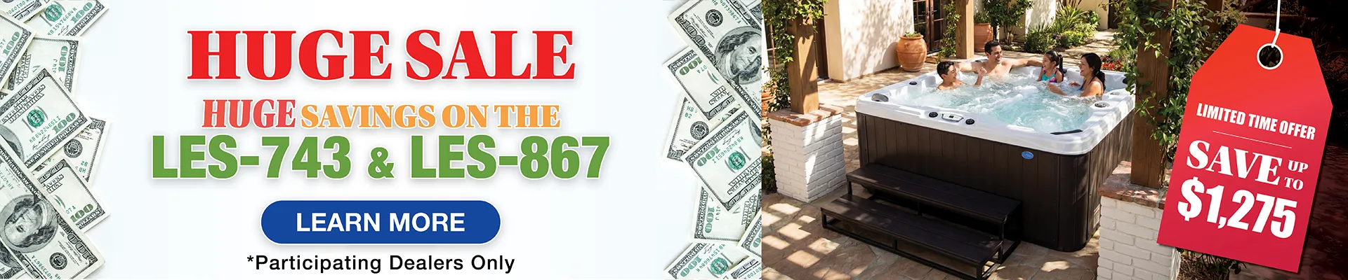 Calspas hot tub being used in a family setting - Hurst